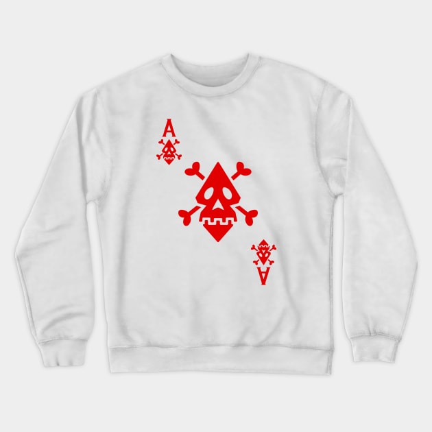 Easy Halloween Playing Card Costume: Ace of Diamonds Crewneck Sweatshirt by SLAG_Creative